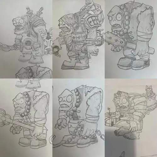 植物大战僵尸  #绘画  #儿童画  #少儿美术  #僵尸  #卡通画  #简笔