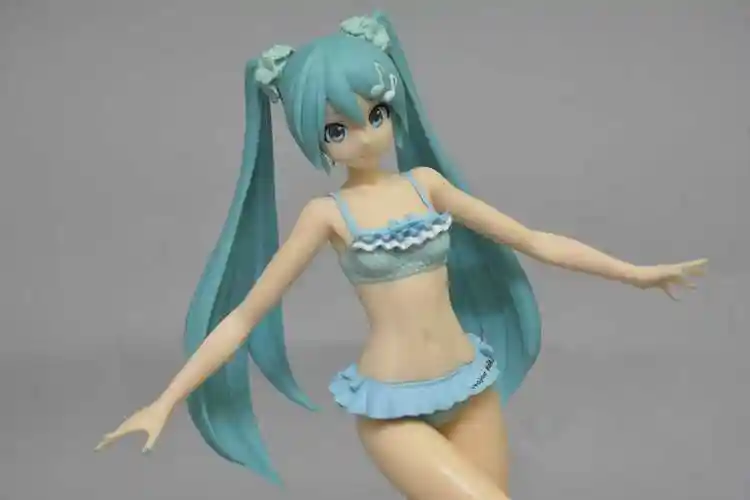 sega手办盒装日版景品初音双子初音未来泳衣泳装手办