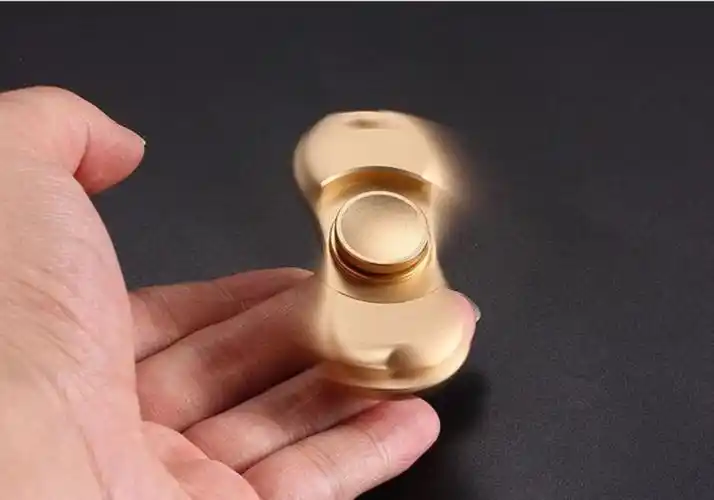 陀螺edc手指指尖手转指间螺旋精密黄铜减压陀螺