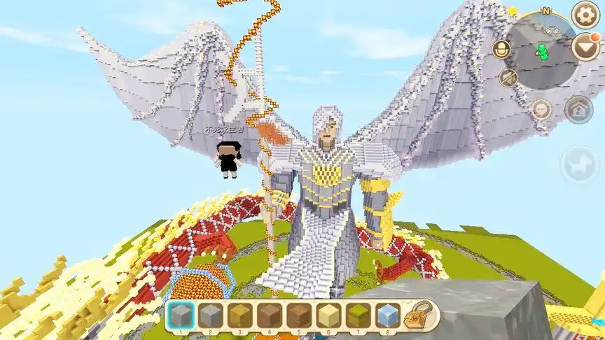 迷你世界:超级建筑地图,这个二郎神进化了?