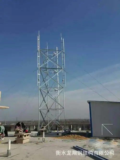 通讯塔厂家楼顶桅杆楼顶附墙抱杆5g联通5g移动5g电信楼顶配重桅杆