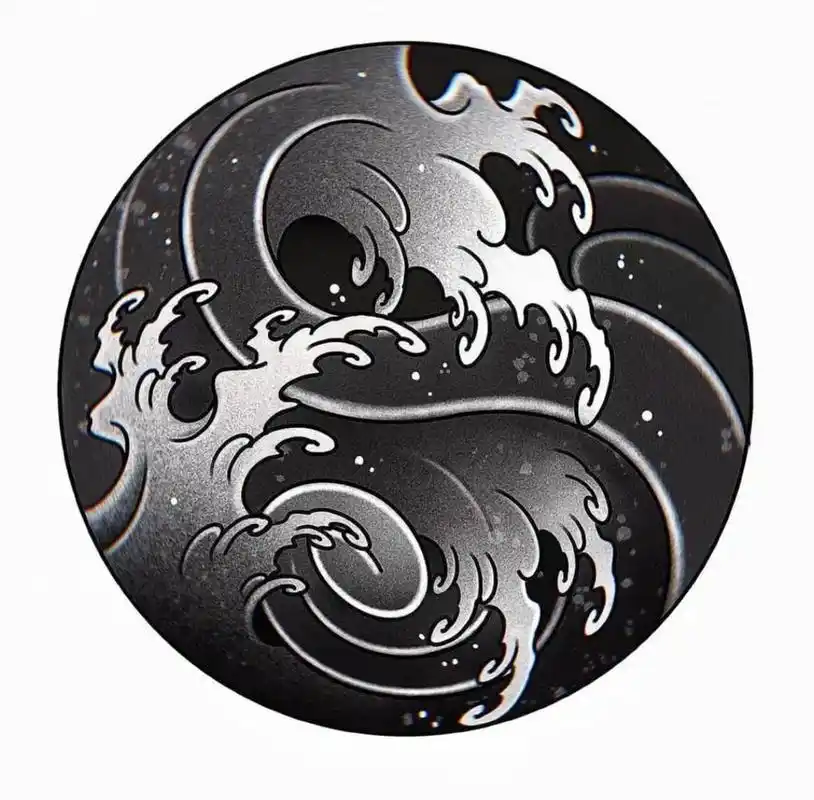 浪花 #日式老传统 #纹身手稿 #纹身素材 #水浪纹身 #纹 - 抖音
