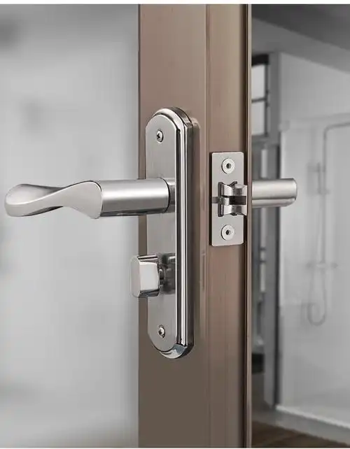 生态适用厕所门锁浴室卫生间通用洗手间无钥匙家用厨房门把手卧室门门