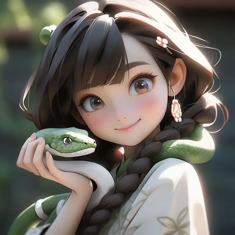 十二生肖 | 少女与蛇 | 头像 -国风 青蛇&白蛇97
