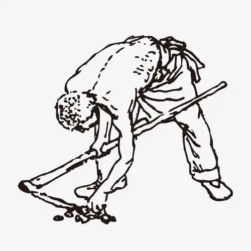 农民耕地简笔画怎样画简笔画摸索着前进的老奶奶农民耕地简笔画关于