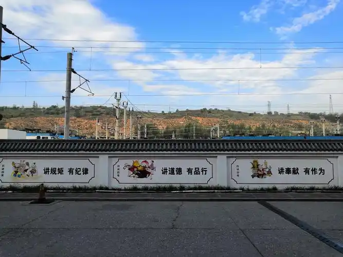 500强企业文化墙手绘