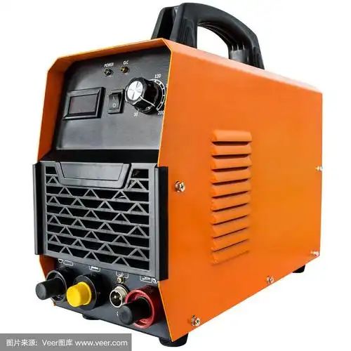 白色背景上的小型逆变焊机