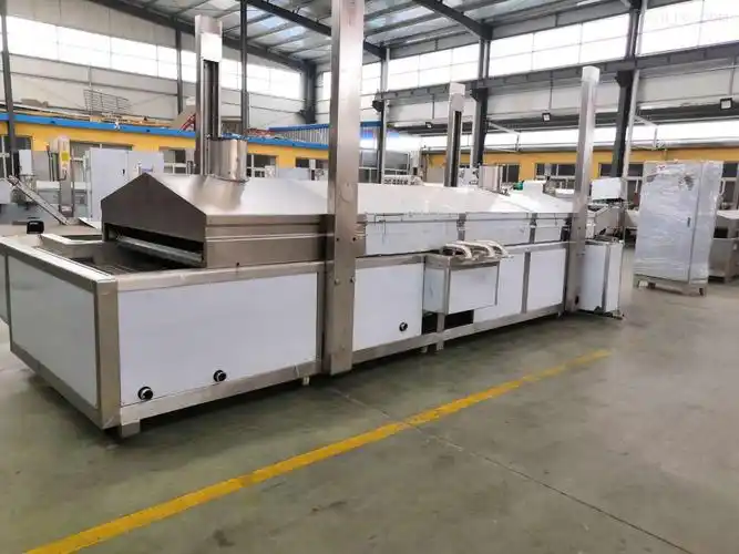 全自动鱼豆腐油炸机-食品机械设备网