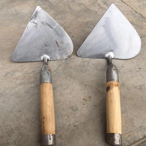 正品瓦匠桃形大铲三角建筑泥瓦工具瓦工泥刀耙子