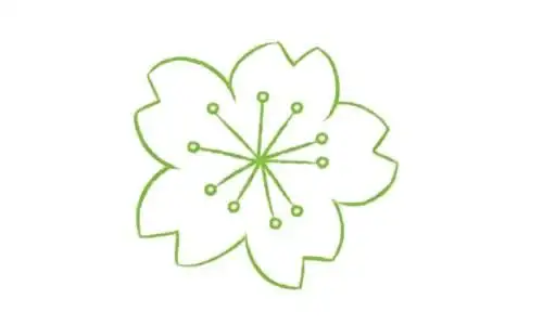 樱花简笔画的画法步骤教程及图片大全