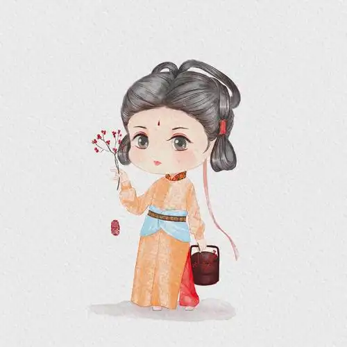 q版古风 伪水彩