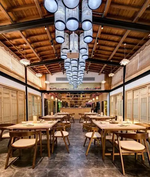 茶餐厅装修实景图片-城起装修效果图