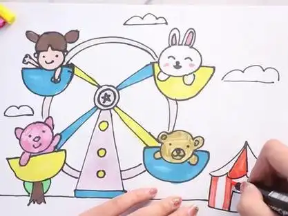 乐园简笔画_儿童乐园简笔画_水果乐园简笔画 - 抖音