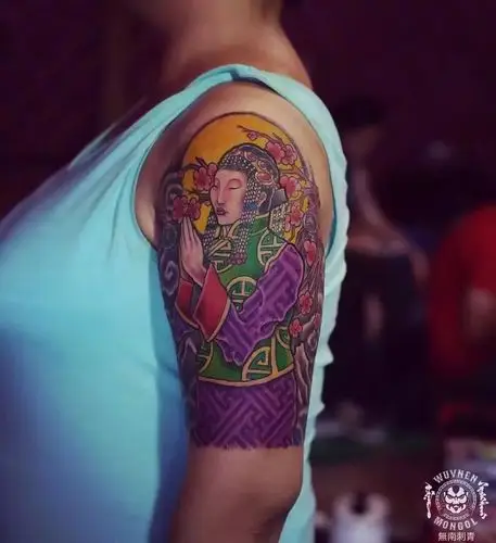 明月下祈祷的察哈尔女性为蒙古国说唱天后gennie定制的蒙古女性成品图