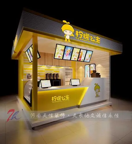 要想吸引顾客从而带来高的营业额开封冷饮店不妨这样装修设计