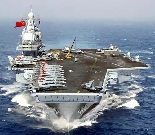 中国航母已在山洞里开始建造?(组图)