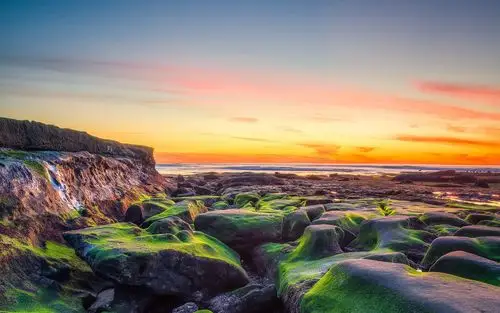 描述: 退潮的海滩-自然主题壁纸 当前壁纸尺寸: 2560 x 1600