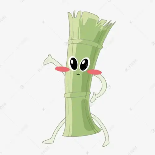 矢量挥舞着可爱的甘蔗