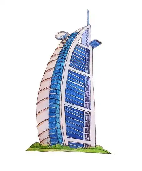 世界上第一家七星级酒店也叫帆船酒店堪称世上最豪华,最独一无二的