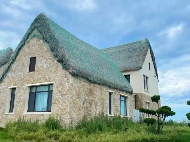 威海金石湾海草房打卡