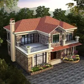 两层二层小户型别墅设计图纸楼房效果图农村自建房设计图全套