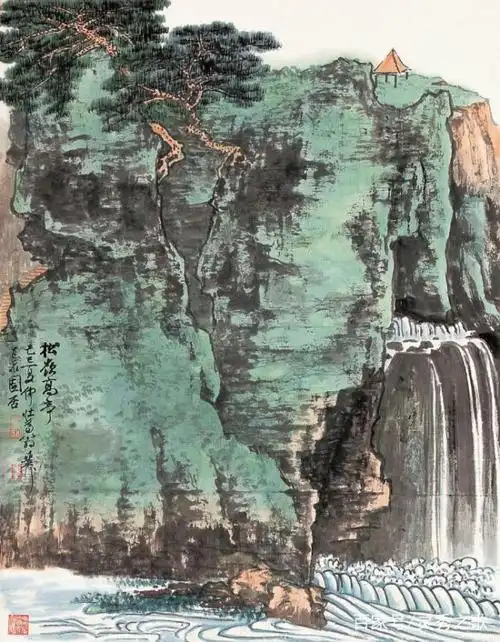 中国山水画松树欣赏