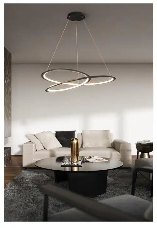 欧普侍客厅吊灯现代简约大气家用轻奢餐厅北欧极简灯具组合套餐新款