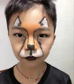 儿童验出动物妆容有很多,例如狐狸妆,兔子妆,小猫妆,老虎妆,猴子妆等
