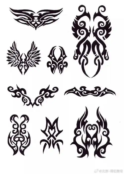 今日纹身图案分享图腾纹身#纹身分享##纹身设计##北京纹身店##北京