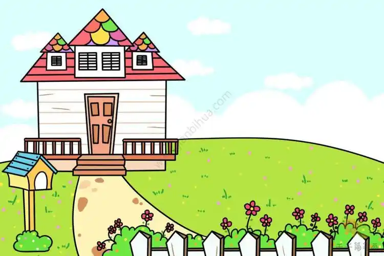 花园主题简笔画