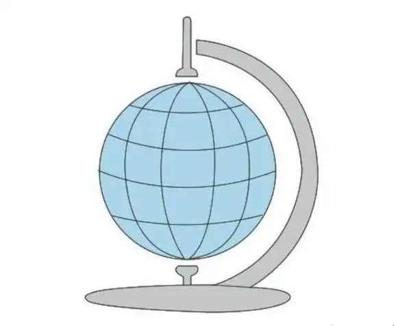 地球仪简笔画画法步骤图片大全简笔画图片地球仪简笔画怎么画