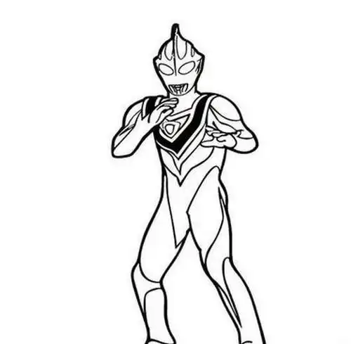 艾克斯奥特曼简笔画 第1页