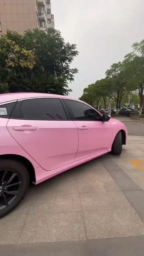 本田思域改色电光粉看效果