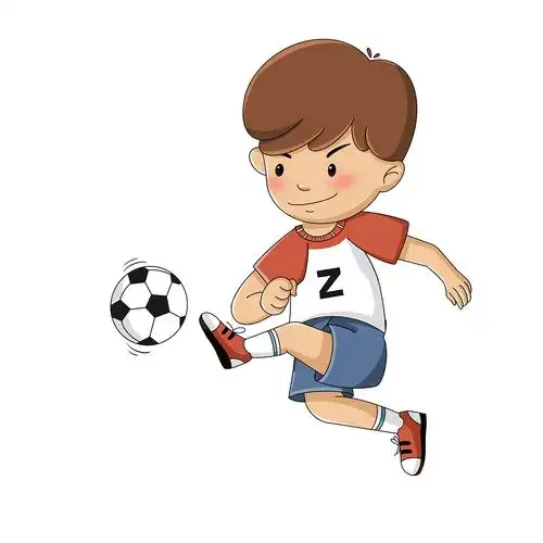 卡通足球踢球男生人物元素gif动态图世界杯踢足球的人元素[gif]gif下