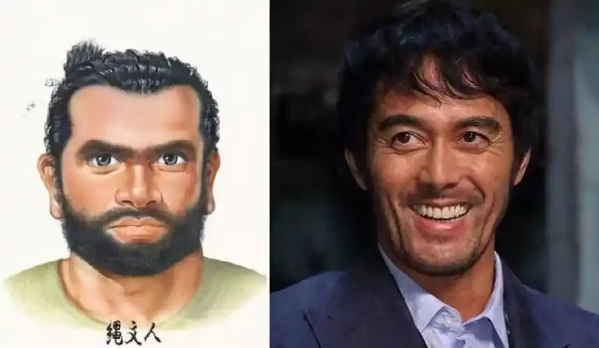 五官立体的绳文人,逐渐被具有大陆特征,狭面稀发,五官扁平的弥生人