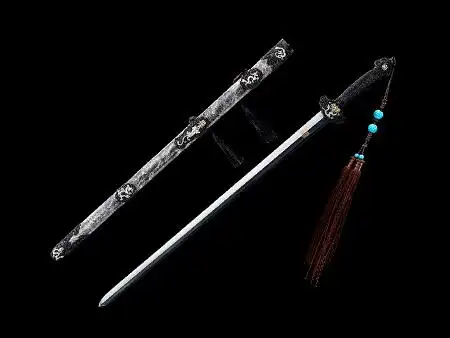 鎏金鎏银乾清龙泉剑