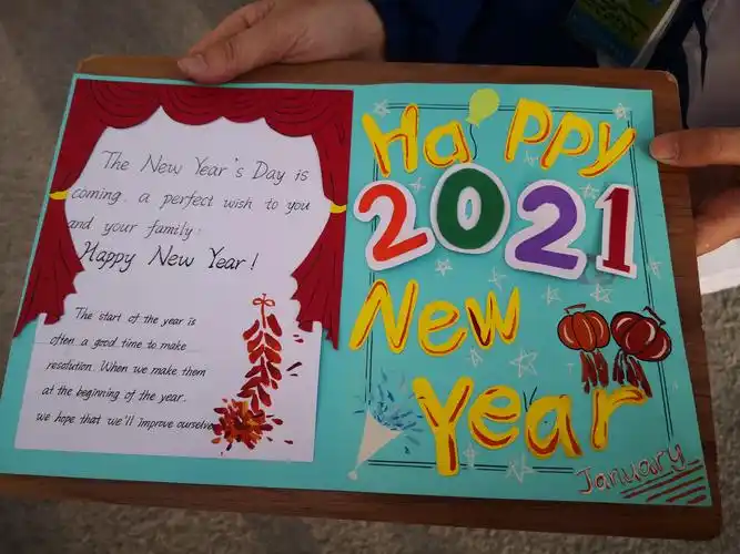 宜州区第三中学第八届文体艺术节---英语贺卡展