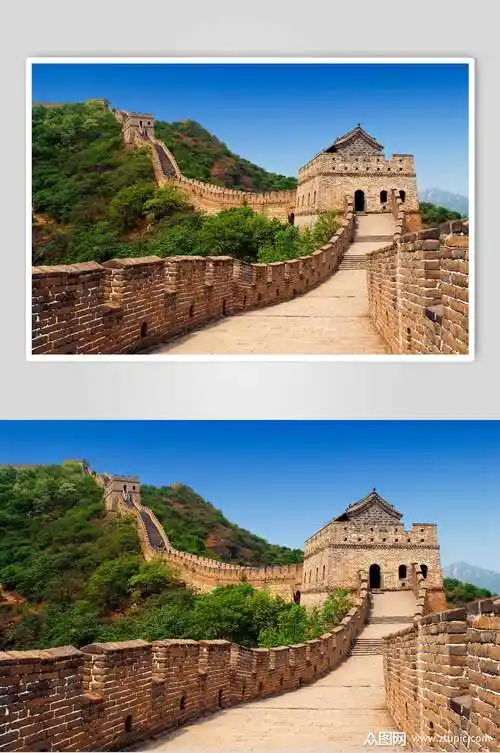 孤城绝塞长城名胜古迹摄影背景图片素材