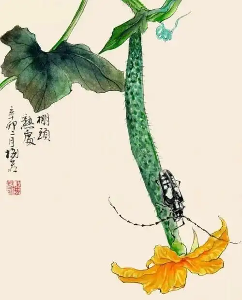 这工笔草虫画的唯美细腻,赏心悦目!