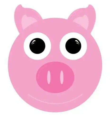 卡通小猪贴纸素材