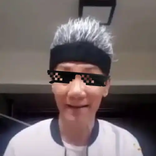 王雷卖鱼哥同款假发帽子头巾网红同款cos头套帽子