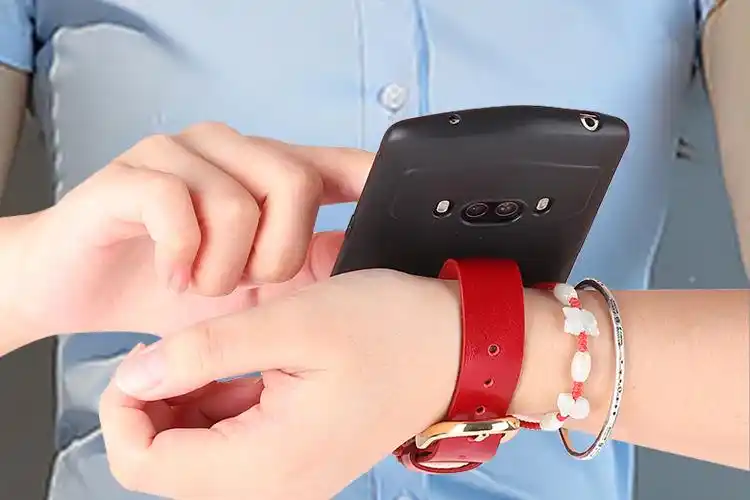 承格巨 美图v7兰博基尼手机套真皮v6壳手腕皮带t9防摔女款网红全包款