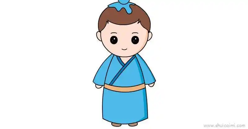 古装人物儿童简笔画画法教学步骤