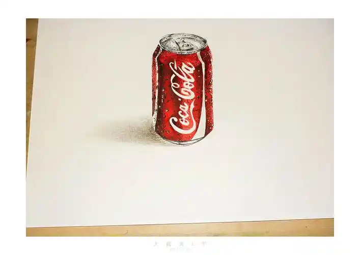 马克笔手绘可乐易拉罐