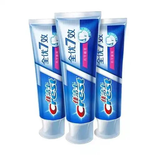 佳洁士全优七效抗牙菌斑牙膏180克3支新老包装随机发货清新口气