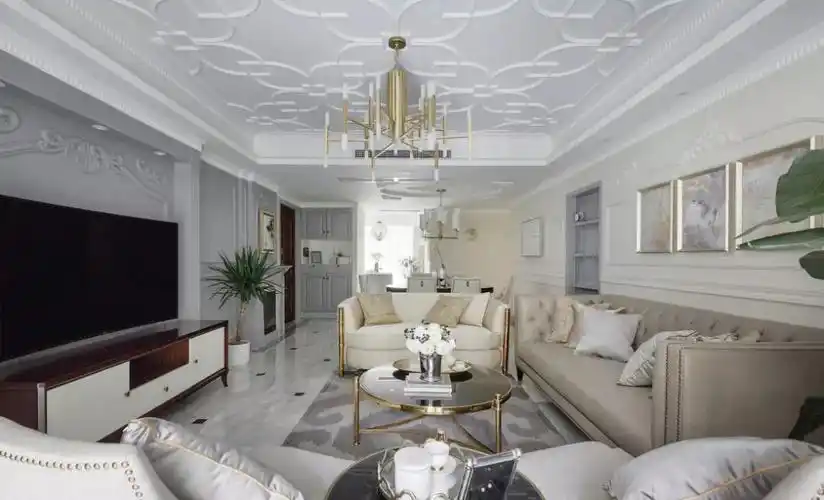 美观又经济的石膏线吊顶,也可以很高大上!