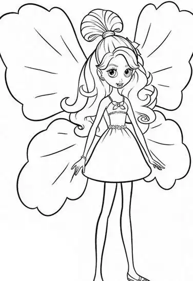 蝴蝶仙子简笔画图片大全