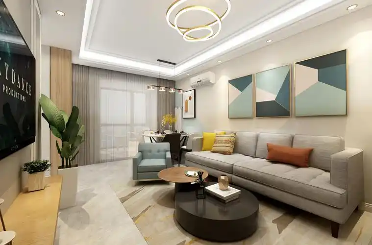 现代风格二居室80平米房子装修效果图-水墨兰亭-业之峰装饰北京分公司