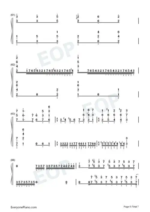 曲-he is a pirate双手简谱预览6-钢琴谱文件(五线谱,双手简谱,数字谱