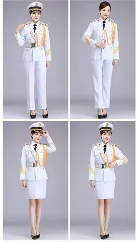 海军礼服海军陆升手服装新款军衣装礼服升手服装班三演出服制服 男款